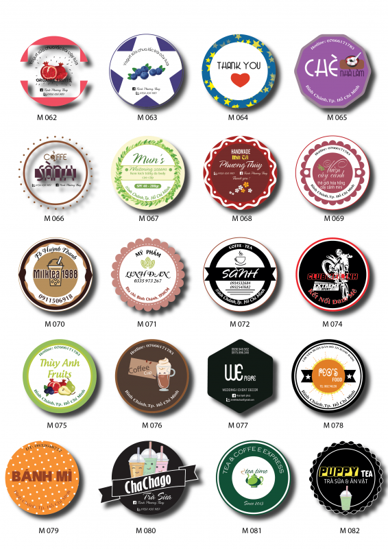 Các mẫu Sticker quảng bá