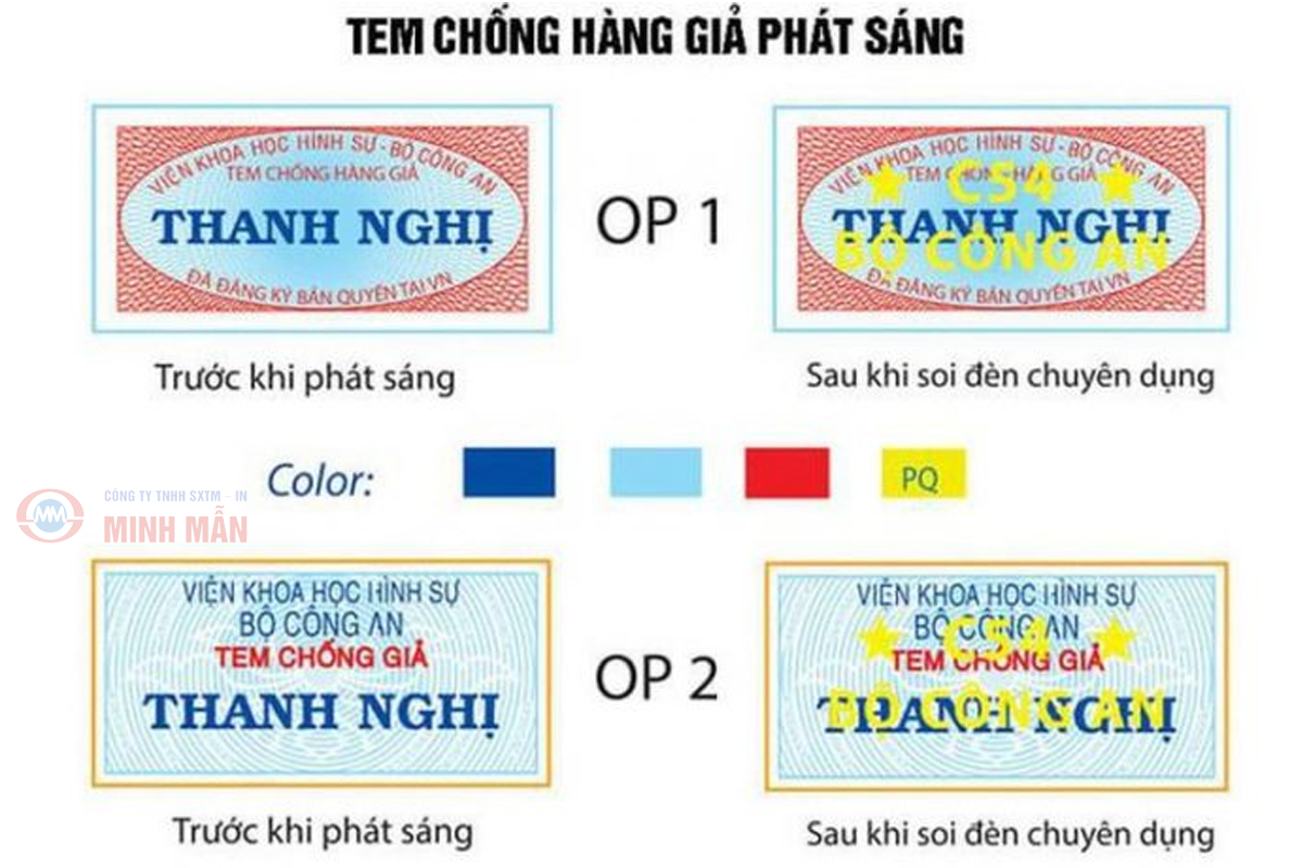Mẫu tem phát sáng